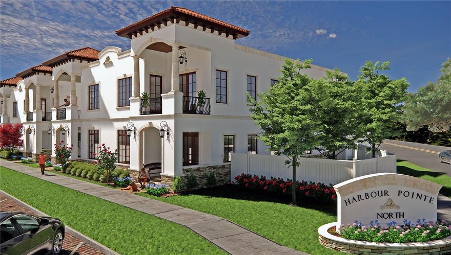 Pre-Construction. To be built. Harbour Pointe North is finally here! This new construction development in Safety Harbor is where urban luxury meets small town charm. 12 two-story and three-story townhomes will adorn a vacant parcel with stunning modern mediterranean architecture, right across from the world renowned Safety Harbor Resort & Spa. First floor offers an open concept kitchen, dining room and family room, great for relaxing and entertaining. Formal living room, powder room and bedroom with private bath are also on the first floor. Laundry, master suite and two more bedrooms all with private baths, occupy the second floor. State of the art finishes and specifications include concrete block construction from slab to roof, 2 and 3 car attached garage, hurricane windows and doors, 8' interior solid core doors, elevator, walk in closets with built ins, high end appliances and much more. It's all maintenance free so you will have plenty of time to enjoy your free, three year Safety Harbor Resort & Spa membership for all of the amenities you will need and love. Plenty of dining, shopping and entertainment will be just steps away from your front door on Main Street and at the Safety Harbor Marina Pier and Park. Just a short drive will take you to downtown Tampa and award winning Clearwater Beach. This one checks all the boxes, not just a unique home but an amazing lifestyle! Images shown are artist conceptual renderings used for illustration and reference purposes only and do not necessarily reflect exact finishes and fixtures of final project upon completion.
