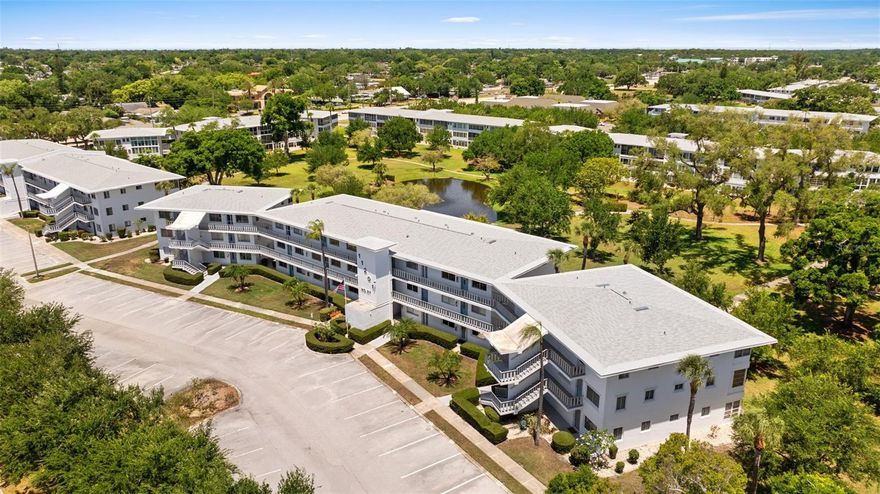Enjoy a space that feels easy, comfortable, and connected. This 1-bedroom, 1-bath condo is set within a vibrant 55+ active community, offering a low-maintenance lifestyle.
Located on the 3rd floor with direct elevator access, the unit features a private balcony off the bedroom overlooking a peaceful courtyard and pond.

Residents enjoy a full lineup of amenities, including a heated pool, jacuzzi, sauna, fitness center, and a welcoming clubhouse with a library and billiards. A calendar of social events and gatherings creates an engaging, connected environment.

For those considering investment, the community allows rentals immediately after purchase, offering flexibility that’s not often found in 55+ communities.

Conveniently located near shopping, dining, entertainment, and medical facilities, everything you need is within easy reach.