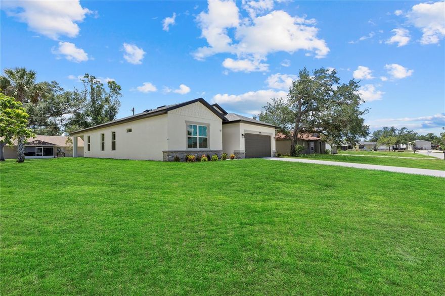 ***LEASING SPECIAL! Rent by 10/31 and receive HALF OFF your first months rent!! ***   GORGEOUS New Construction! Move-in Ready! BEST PRICED! This beautiful 4-bedroom, 3-bathroom home with a 2-car garage on city water is ready for you to call home. Step inside and be greeted by the spacious great room with soaring 9'4'' ceilings and elegant 8' doors throughout. The modern kitchen includes a stainless-steel Samsung appliance package, beautiful quartz countertops, and an open layout perfect for entertaining. The Primary bedroom comes complete with a tray ceiling, dual walk-in closets, and a spa-like ensuite with double vanities. The fourth bedroom, located at the front of the house, offers privacy with its own ensuite bathroom, perfect for guests or extended family. This home is packed with high-end finishes, including hurricane-impact windows, tiled showers, stylish and durable flooring, an irrigation system, a Ring doorbell, AND a new washer and dryer!
Enjoy Florida living year-round on the covered lanai, ideal for outdoor relaxation. Photos are from a staged home with the same floor plan and similar finishes. Finishes may vary. Home comes unfurnished.
**Stock photos of our model home-actual interior may not represent exact colors/finishes. 

12-month Minimum Lease. 
$85 Non-Refundable Application Fee 


All Belmont Management Group residents are enrolled in the Resident Benefits Package (RBP) for $50.00/month which includes liability insurance, and credit building to help boost the resident’s credit score with timely rent payments, up to $1M Identity Theft Protection, HVAC air filter delivery (for applicable properties), move-in concierge service making utility connection and home service setup a breeze during your move-in, our best-in-class resident rewards program, on-demand pest control, and much more! More details upon application. 

Please note, we require all applicants to have - a combined monthly, gross household income of 3X the monthly rent, - good standing credit - minimum score of 650, - and no prior evictions or collections from any apartment complexes Along with your application, please include a copy of your photo ID as well as two consecutive months of your most recent pay stubs or other proof of income. We will not accept W2s as proof of income. The application includes full criminal background, credit check as well as eviction judgments Animals are allowed on a case-by-case basis per the owner's instructions. 
We strive to help ensure mutual accountability and responsibility for the benefit of all our residents/tenants. We require EVERYONE to complete a third-party pet screening and review process through https://belmontmgtgrouprentals.petscreening.com. This quick and easy process ensures we have your pet and animal-related policy acknowledgments, pet/animal history and records, and legal attestation of truthfulness and accuracy on file.