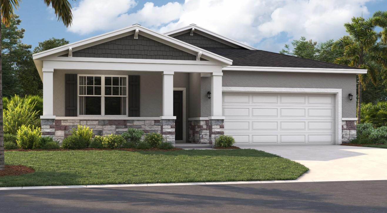 One or more photo(s) has been virtually staged. Under Construction. Wynnstone is a thoughtfully planned community nestled in the heart of one of Florida's fastest-growing counties. Located in Davenport, it offers the perfect combination of tranquility and everyday convenience. Just 12 miles southwest of Disney and minutes from the shops and restaurants of Posner Park, everything you need is close to home. With Highway 27 less than a mile away and I-4 just minutes from your door, getting to Central Florida attractions or the Gulf Coast is quick and easy. Stanley Martin at Wynnstone's elegant single-family homes start from the mid-$300s and feature open-concept layouts, modern finishes, and flexible designs designed for comfortable everyday living. But life here goes beyond your front door. Enjoy scenic walking trails, relax by the pool and cabana, or spend time with loved ones at the playground and dog park. It's a community designed to connect, relax, and fully enjoy Florida's outdoor lifestyle. Wynnstone isn't just a place to live: it's where comfort, convenience, and community come together. Come discover where your next chapter begins.
The Juniper offers the perfect combination of modern design and practical living. From its spacious two-car garage to an inviting outdoor deck, this home accommodates all your living needs while keeping up with today's style standards. Three main-level bedrooms located at the front of the home have access to a double-vanity bathroom and a laundry room across the hall, all thoughtfully designed for comfort and convenience! Venture further into the open-concept kitchen and dining room, perfect for gathering or hosting holiday feasts... and after dinner, take advantage of the spacious 17x17 living room for good company. The expansive primary suite boasts an ensuite bath, split vanities, a walk-in shower, a closet, and a water closet. Enjoy all these features and the Florida sunshine from the spacious covered lanai.