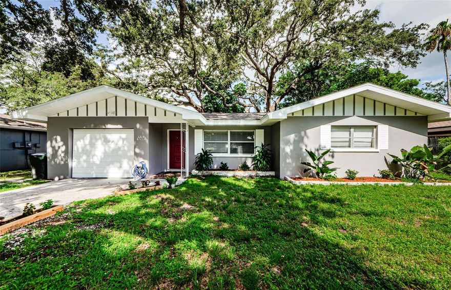 Adorable, completely remodeled home in the heart of Dunedin! Just a half a mile from all that beautiful downtown Dunedin has to offer! Loads of eateries, breweries, shopping, waterfront dining, biking or walking on the Pinellas Trail, and golf cart living. This cutie is ready for a tenant immediately. Brand new kitchen features white, shake cabinetry and granite countertops. Brand new appliances! No carpeting at all. The entire home has been finished with luxury vinyl plank flooring and 6 in. baseboards. Larger bathroom has a new vanity with dual sinks plus a shower and bathtub. Secondary bathroom includes a stand-up shower and new vanity. Laundry hook-ups inside! As well as spacious living room and dinette, there is an extra bonus room perfect for in-home office, children's playroom, game room, or extra living space. Enjoy the outdoor Florida lifestyle in a private screened-in lanai and a very large, fenced-in yard. Pets are welcome on approval. Start living that Dunedin dream now!