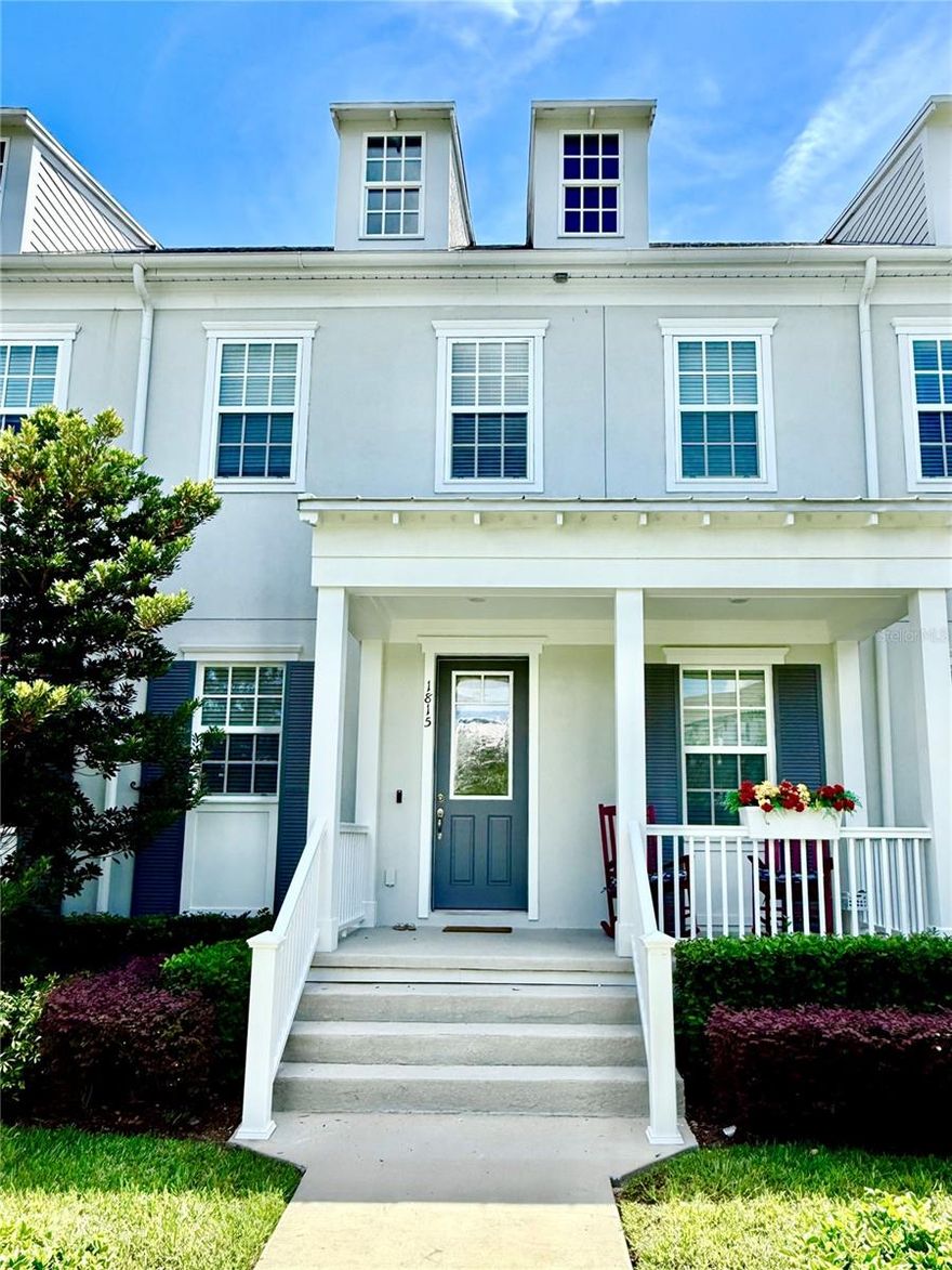 Location, Location, Prime Location ! You’re right across from the Pool area, Gym,  Club House and a sprawling green area, ideal for relaxing or enjoying outdoor activities. Welcome to Celebration FL, Island Village. This charming  3/2.5 Townhouse has everything you need, it is the perfect blend of privacy, comfort, and convenience. The amazing Open Floor Plan has the feeling of a Single Family Home and features a beautiful kitchen area with a large granite island, perfect for cooking, entertaining, or casual dining. For sure, this home model creates a warm and inviting space for family and guests. Enjoy Florida living at its finest with not one, but two outdoor spaces: **A welcoming front porch with room for rocking chairs, perfect for your morning coffee or evening chats. **A private back patio, ideal for grilling, entertaining, or simply unwinding in peace.***Additional highlights include: *Attached 2-car garage, *Spacious master suite with en-suite bathroom, *Walking distance to Celebration’s Island Village area, shops, dining, and walking trails. *Surrounded by lush landscaping and a peaceful, private setting. Come visit this home, sweet home and fall in love!!
