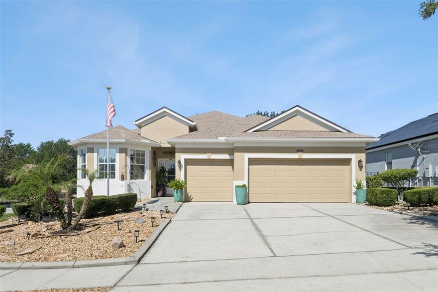 Welcome to your dream home in the heart of beautiful Mount Dora, Florida! Located in a highly desirable private resort-style subdivision, this stunning 4-bedroom, 3-bathroom single-family residence with a spacious 3-car garage sits proudly on a premium corner lot and offers the perfect blend of luxury, comfort, elegance, and modern upgrades. With over $100,000 in upgrades, this home is truly one of a kind and not likely to find another like it!

From the moment you arrive, you’ll notice the attention to detail and pride of ownership throughout. Recently painted inside and out in 2025, this immaculate home features soaring 12-foot vaulted ceilings, an open and airy layout, and beautiful waterproof laminate flooring installed in 2025. Designed with both entertaining and everyday living in mind, the spacious kitchen and dining room create the perfect gathering space for family and friends.

The gourmet kitchen showcases upgraded 42” cabinets, granite countertops, a large center island, stainless steel appliances, motion-sensor lighting, and plenty of storage space. Granite countertops continue throughout the entire home, adding elegance and consistency to every room. The kitchen and bathroom cabinets were recently professionally painted, giving the home a fresh and modern feel.

The oversized primary suite offers a relaxing retreat with plenty of natural light and room to unwind. The luxurious primary bathroom features dual sinks, upgraded tile work, granite countertops, updated plumbing fixtures and faucets completed in 2025, creating a spa-like atmosphere you’ll love coming home to.

Step outside to your private backyard oasis featuring a stunning in-ground saltwater pool and hot tub completed in 2020. Enjoy relaxing evenings under the lights or entertain guests year-round with the heated pool and spa. The very large covered patio and outdoor kitchen provide the perfect outdoor living and entertaining space for BBQs, family gatherings, or simply enjoying the Florida lifestyle.

Additional upgrades include:
• Roof replaced in 2024
• Water heater replaced in 2025
• AC replaced in 2018
• Smart garage system with app installed in 2025
• Garage floor professionally painted in 2025
• Five security cameras and Ring doorbell included
• All ceiling fans installed in 2025 included
• Chandeliers included
• Argon gas insulated sliding doors for energy efficiency and comfort
• Solar panels negotiable

Living in this beautiful resort-style community means enjoying incredible HOA amenities including a clubhouse, community pool, kiddie pool, tennis courts, basketball court, fitness center, playground, and more.

Conveniently located only 6 minutes from Historic Downtown Mount Dora, you’ll fall in love with the charming atmosphere filled with quaint shops, local restaurants, festivals, waterfront views of Lake Dora, and year-round entertainment.

This exceptional property combines luxury upgrades, thoughtful design, prime location, and resort-style amenities all in one incredible package. Don’t miss your opportunity to own this breathtaking Mount Dora home that truly has it all!