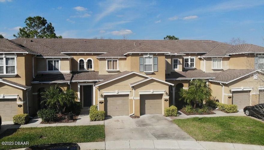 Welcome home! This well-maintained 3 bedroom, 2 1/2 bath town home is located on a cul-de-sac in the Landings of Sugar Mill. There is an open floor plan downstairs with a generous kitchen, dining and living area flowing onto the screened patio overlooking the pond. Upstairs you will find the inside laundry area, three bedrooms and two full baths. There is a one car garage to park the car, bikes or golf cart. The location of this home is close to all New Smyrna Beach has to offer - our beautiful beaches, the shopping and night life on Canal Street & Flagler Ave, I-95 access to three airports and the Central Florida theme parks and only 20 minutes from the Daytona Speedway. The low HOA fee covers use of the community pool and playground, lawn care, roof replacement and more. This home was used only seasonally for the last several years and is ready for new owners. Come take a look today! ;Water: City