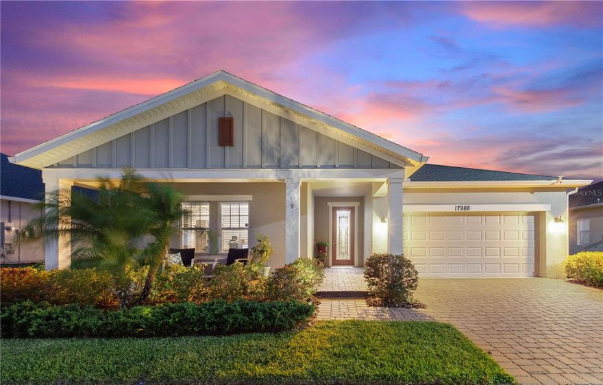 Spring into Serenoa! 

This extraordinary home exemplifies Florida's most sought after Lifestyle. Wake to water & conservation views, segue to your lanai for your morning coffee, roll out your yoga mat in perfect privacy & quietude, or relax on your front porch to greet neighbors on their morning walk. Effortlessly bask in knowing that your fruit treed & aromatic jasmine landscaping is being maintained & manicured for you. The hub of home centers around the open plan kitchen with abundant white wood shaker cabinets, a sweeping, expensive island with ample seating, quartz countertops and spectacular views. The Family Room is the hub of the home, yet the split plan ensures everyone has their privacy. The Luxury Vinyl Plank flooring runs throughout the home, is both beautiful and allergen free. No carpet anywhere. 

When you're ready to venture out, the Serenoa Clubhouse is a quick jog away featuring 11 acres of amenities and 16 acres of open space centered around a nearly 7,000 sq.ft. Clubhouse including: State of the art 24 hour access fitness center, Resort Style Pool with beach entry, Lap Pool, Interactive Splash Pad, Large Under Roof Patio, Serving Bar & Fireplace, 8 wide Walking & Bike Trail, Event Field, Activity Lawn, Doggie Park, and Community Activity Director.

Offering the consummate lifestyle with ultimate convenience and affordability. Clermont, Florida, is known as the Choice of Champions and was named one of the Top 20 Cities in America Leading the Way in economic development and quality of life. Surrounding the conservation minded community of Serenoa, youll find the Clermont Chain of Lakes, Lake Louisa State Park, Historical Downtown Clermont, The National Training Center, South Lake Bike Trail, Lakeridge Winery, Farmers Market, Cycling, Swim & Running Clubs, an Annual Triathlon, Fishing, Kayaking, Camping, and Horseback Riding

At the end of the day, wind down to spectacular sunsets that even the deer (on the other side of the pond) cant seem to resist.

Every bedroom has a walk-in closet. Large Laundry Room, Pantry, Two Car Garage, Paver driveway, enclosed paver trace storage & trash receptacle area and outdoor shower, are a few of the added perks. Come see and plan your move to your Serene Serenoa Sanctuary!