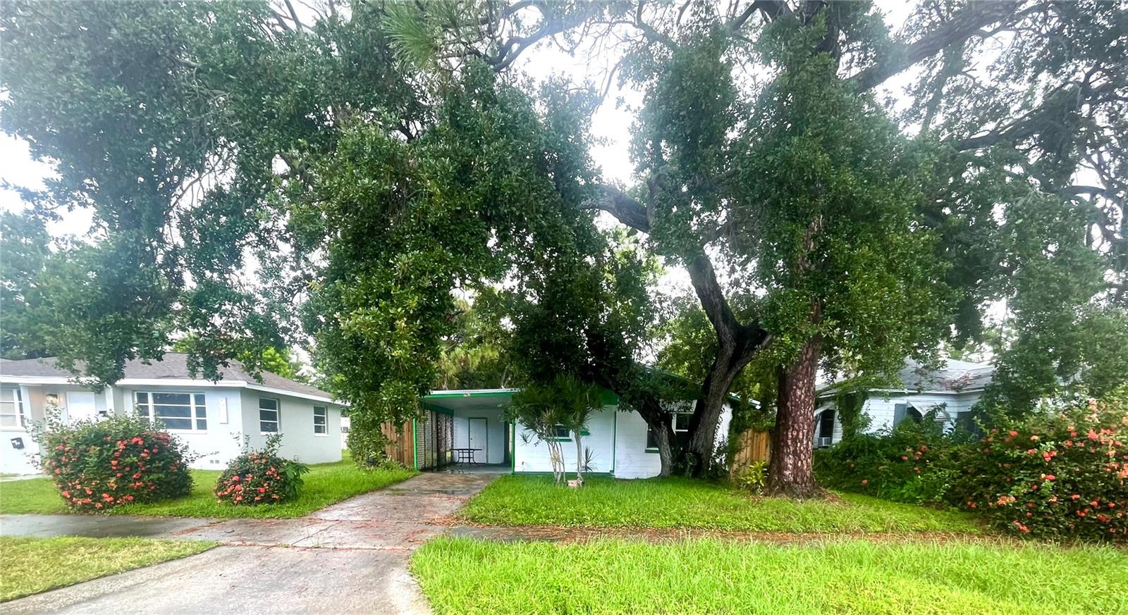 Welcome home to this newly updated three-bedroom and one-bathroom SINGLE FAMILY HOME located in the heart of South St. Petersburg. Take advantage of having the entire property to yourself INCLUDING a spacious backyard and WASHER AND DRYER! This property has been well maintained and recently received plenty of upgrades including NEW FLOORING, NEW PAINT, and NEWLY RENOVATED BATHROOM! The living space opens to the covered carport which can be used additional outdoor living space or private parking. Take advantage of being close to excellent schools, medical care, dining, shopping and sports activities. Downtown St. Petersburg is just minutes away while international airports are also close by. Don't wait, schedule your private tour today!