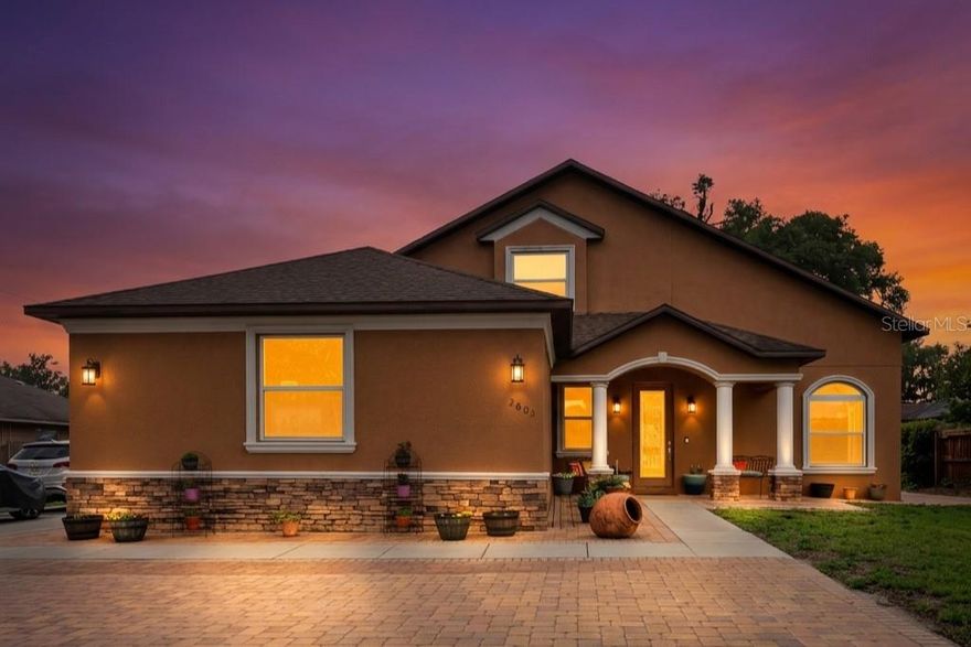 Welcome to this stunning custom-built, one-owner home, built in 2017 with solid concrete block construction. This spacious residence offers 4 bedrooms, 4 full bathrooms, and soaring high ceilings with a bright, open layout.

The first floor features a desirable setup with a primary (master) suite and an additional bedroom with a full bath—ideal for guests or multi-generational living. Upon entry, you’ll find a versatile den/office or formal living room, along with a formal dining area. The home also offers a spacious living/family room that flows seamlessly into the kitchen, complete with a breakfast nook and dinette space.

Upstairs includes a generous loft, perfect for additional living or entertainment space. Enjoy abundant closet storage throughout the home.

Situated on a .42-acre lot with NO HOA and NO CDD, this property offers both privacy and flexibility. Features include a 2-car garage, RV connections already installed, well and septic system, and impact windows.

Step outside to your private pool area, complete with a water purification system and pre-wired speakers throughout the home and pool area—perfect for entertaining. Modern appliances, including refrigerator, washer, and dryer (2026), are included.

This move-in ready home combines space, functionality, and freedom—don’t miss this unique opportunity.