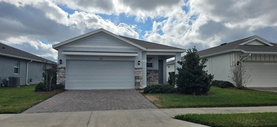 Beautiful 3 bed, 2 bath home in Ocala Preserve!  Updated kitchen with stainless steel appliances and granite countertops.  Patio areas in front and back of home.  Large entry foyer and inside laundry room.  Community amenities include lawn maintenance, high speed internet, fitness center, tennis courts, pool, and gated entry.
