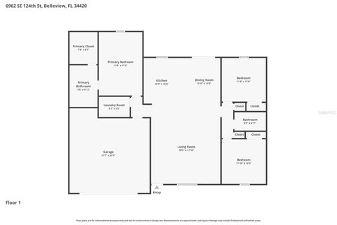 Tiny photo for 6962 SE 124th Street, Belleview, FL 34420 (MLS # OM726385)