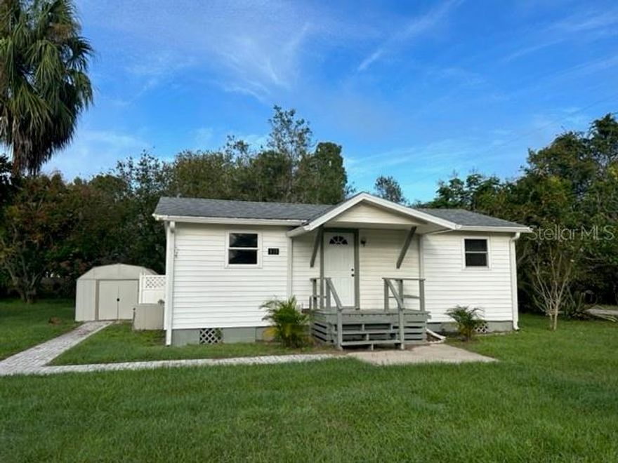 Move in ready, freshly painted, 3 bedroom, 1 bath home on a corner lot.  Home has a new dishwasher and new septic and drain field completed in January 2023.  New roof installed in 2016. This house is ready to be called home again!!!! Close to shopping, schools, restaurants and I-4.