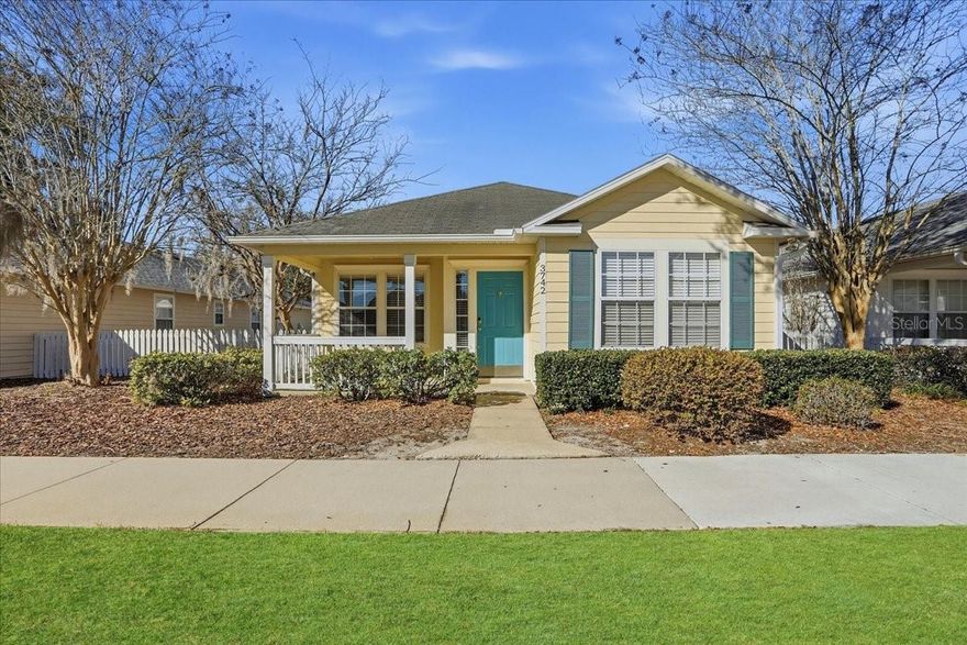 Charming 3-bedroom, 2-bath home featuring a desirable split floor plan in the quaint Walnut Creek neighborhood. Enjoy front porch living and a central location that makes everyday convenience effortless.
Step inside to a spacious living room with vaulted ceilings that create an open, airy feel. White crown molding throughout the entire home adds timeless character, while hardwood flooring enhances the main living areas with warmth and elegance.
The private primary suite offers a large walk-in closet, spacious bathroom, and additional linen storage. The kitchen is thoughtfully designed with generous counter space, a pantry, and a breakfast bar that flows seamlessly into the dining area — perfect for both everyday living and entertaining.
Additional highlights include an indoor laundry room, rear-entry one-car garage, and major system updates with the HVAC and water heater only a couple of years old, providing peace of mind for years to come.
Relax on the screened-in porch overlooking the expansive side yard — ideal for kids to play, gardening, or simply enjoying the outdoors.