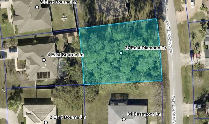 27 E Diamond Drive presents a rare opportunity to secure a spacious homesite in the heart of Palm Coast. Measuring approximately 0.27 acres, this generously sized parcel offers the perfect canvas to design and build a custom home tailored to your vision and lifestyle.
The lot remains in its natural state, providing flexibility for future clearing & site planning based on your specific build design. With no existing structures, you have the freedom to position your home, driveway, & outdoor living spaces exactly how you prefer while preserving as much natural landscape as desired. Located in a well established residential area of Palm Coast, the property offers convenient access to local shopping, dining, parks, schools, & major roadways. Beaches are just a short drive away, allowing you to enjoy the coastal lifestyle while still maintaining everyday convenience. Whether you are planning to build now or invest for the future, this 0.27 acre homesite offers space, privacy & opportunity