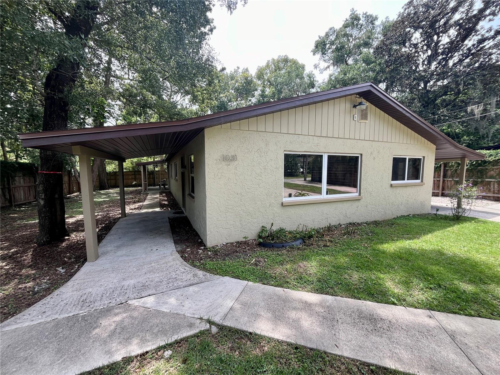 Investment Opportunity! This concrete block remodeled duplex less than 10 minutes away from the University of Florida is perfect for an owner occupant buyer or investor. One unit vacant available for immediate move-in. Recent upgrades include but are not limited to: brand new asphalt shingle roof, fascia and soffits, both AC Units are new, new windows, & upgraded plumbing. Large backyard area with shed, covered porches, and laundry/utility rooms for both units. Net income is pro-forma estimate (gross rents minus taxes & insurance). No HOA. Tenants pay all utilities. Listing agent is related to Seller. Proof of funds required prior to any tours occurring. Call listing agent for lockbox instructions for vacant unit.