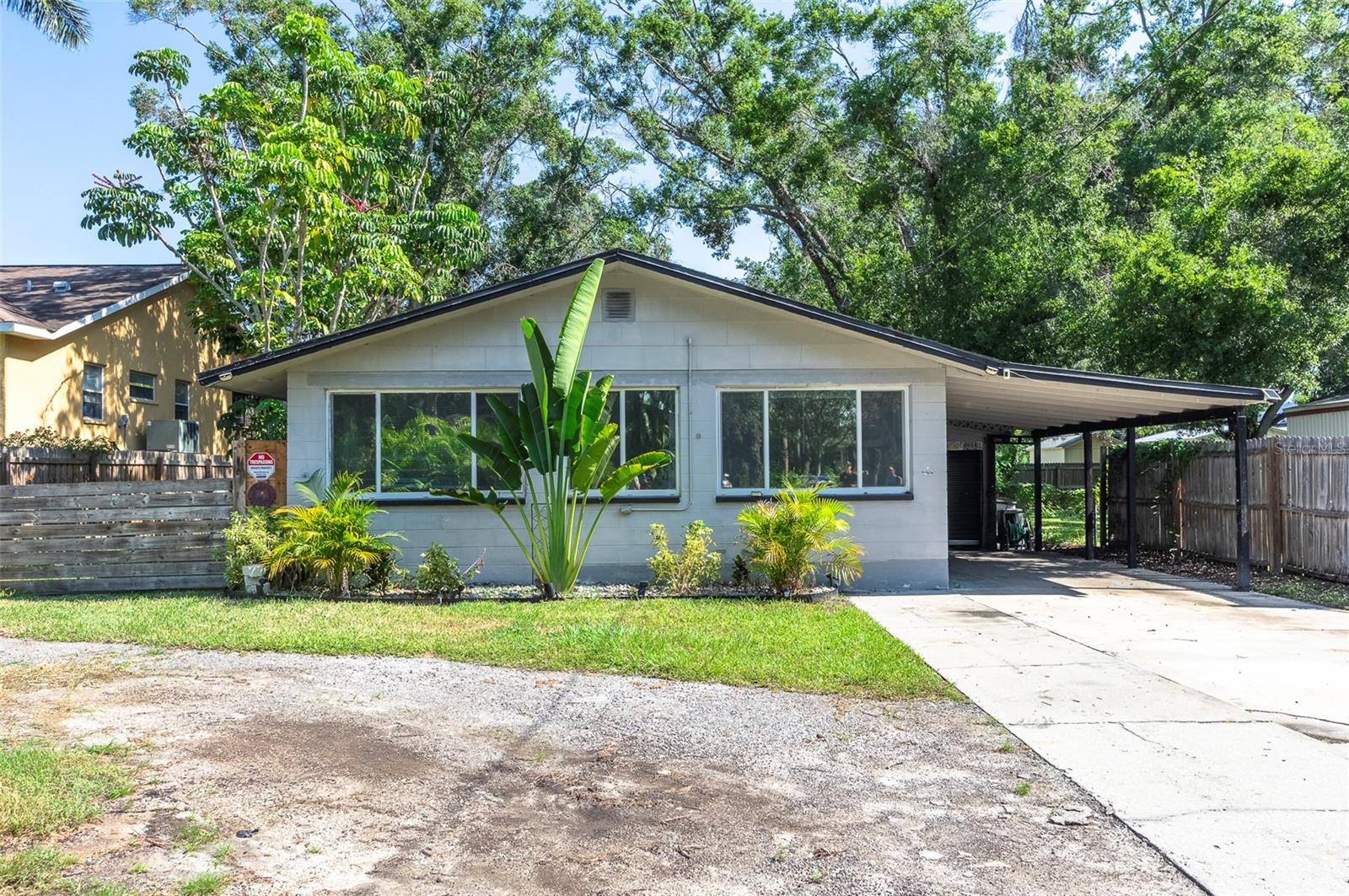 This solid block home offers an amazing opportunity for someone willing to put in a little sweat equity. Recently affected by flooding, this property is being sold as-is, making it a great project for investors, or buyers looking to build equity.
Inside, you'll find an open-concept living space with two bedrooms positioned on opposite sides of the home for added privacy. The spacious backyard is perfect for entertaining during Florida’s cooler months, and there's ample parking in the front. Conveniently located with easy access to beautiful beaches, Tampa, and all of Pinellas County, this home offers both comfort and connectivity. Nestled in a peaceful neighborhood with friendly neighbors, it truly is a little slice of paradise. With its strong structure and promising layout, this home is ready for someone to come in and show it some love. If you're searching for your next investment, don’t miss out on this opportunity!
