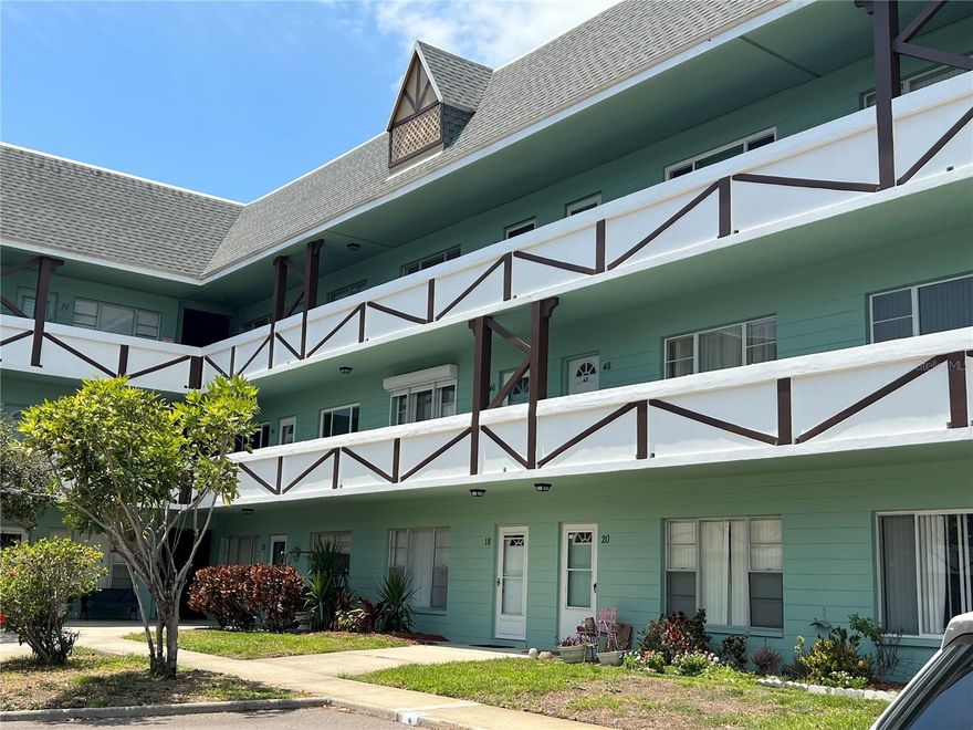 First floor, pet friendly 1/1, near East side clubhouse, with parking in front of condo. On Top of the World is a very active 55+ community with tons of amenities. Near the famous Clearwater beaches, the towns of Dunedin and Clearwater. Near 2 airports, and offering endless entertainment and dining options, with nearby shopping and banking. This is an annual, unfurnished rental. First, last, and security deposit required.