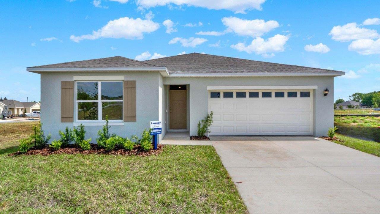 Under Construction. Welcome to the Lakeside, one of our one-story floorplans featured in our Timberwalk in Mount Dora, Florida. Take your pick between two artfully designed exteriors.
Inside this beautiful 5 bedroom, 3 bathroom home, you'll find 2,077 square feet of comfortable living. The living area is an open concept, where your kitchen, living, and dining areas blend seamlessly into a space perfect for everyday living and entertaining. The kitchen features modern cabinets, quartz countertops, and sleek stainless-steel appliances, which are sure to both turn heads and make meal prep easy. You'll never be too far from the action with the living and dining area right there.
Find luxury vinyl plank flooring throughout a majority of the home including the family room, primary bedroom, kitchen, bathrooms, laundry and foyer. Bedrooms 2,3,4 and 5 will have carpeted floors and a closet in each room. Whether these rooms become bedrooms, office spaces, or other bonus rooms, there is sure to be comfort.
The primary bedroom has its own attached bathroom that features a walk-in closet and all the space you need to get ready in the morning. Privacy is guaranteed with a separate door for the toilet and shower.
Contact us today and find your home.
*Photos are of similar model but not that of the exact house. Pictures, photographs, colors, features, and sizes are for illustration purposes only and will vary from the homes as built. Home and community information including pricing, included features, terms, availability, and amenities are subject to change and prior sale at any time without notice or obligation. Please note that no representations or warranties are made regarding school districts or school assignments; you should conduct your own investigation regarding current and future schools and school boundaries. *
