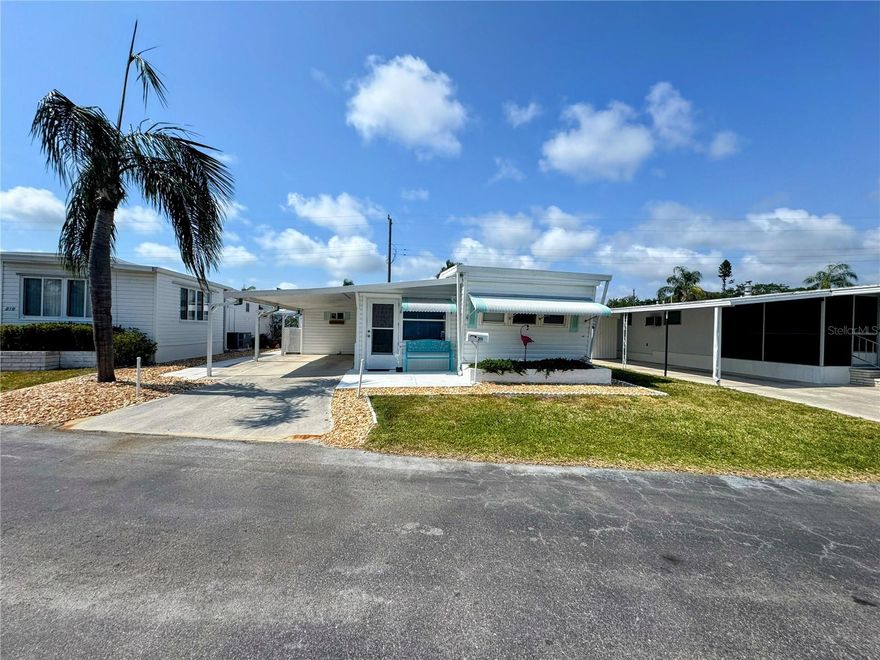 Welcome to this charming and well-maintained 1-bedroom, 1-bath home located in the sought-after South Winds Mobile Home Park (55+) in sunny South Sarasota. Situated on a great street with wonderful neighbors, this home offers both comfort and convenience just 5 minutes from the beach and only 15 minutes to vibrant downtown Sarasota.
Enjoy the benefits of a newly remodeled kitchen, newer flooring, newer bathroom, fresh paint, and two new split units that provide efficient heating and cooling. The open floorplan includes a spacious living room, bedroom, bathroom, and a beautiful Florida room—the perfect spot to relax and unwind. The private backyard patio area offers peace and privacy, while the large storage shed with washer and dryer adds even more function and value. The reinforced carport, metal roof-over, and easy-to-maintain rock landscaping complete the low-maintenance appeal of this home.
You’ll love the abundant storage space throughout, as well as access to fantastic community amenities including a heated pool, shuffleboard, pickleball, bocce, horseshoes, putting green, library, recreation hall, and more. The park is well-managed and beautifully maintained, offering a true sense of pride and community.
Fees include cable TV, lawn maintenance, water, sewer, and use of all amenities. This is Sarasota living at its finest—whether you're enjoying the beach, heading to the theater or fine dining, or biking the Legacy Trail, this location has it all.
Don’t miss your chance to own this slice of paradise—schedule your private showing today!
--