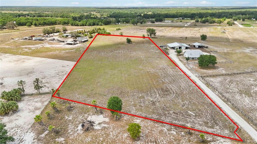 Welcome to this beautiful 5 + acre parcel on Wachula Road, Myakka, FL a rare opportunity to own a versatile piece of land in a peaceful, rural setting. This property is completely cleared and level, offering the perfect canvas for your dream home, a working farm, or a private retreat. Whether you're looking to raise animals, grow crops, or simply enjoy wide-open space, this land provides the freedom and flexibility to do it all. With no HOA or deed restrictions, you’re free to design the lifestyle you’ve always wanted, bring your boats, RVs, ATVs, and animals! Surrounded by nature and with easy access to nearby amenities in Myakka City, Lakewood Ranch, and Sarasota, you’ll enjoy the best of both worlds: serenity and convenience. This is an excellent opportunity for builders, homesteaders, or investors looking to secure land in one of Florida’s growing rural areas. Don't miss your chance to own a slice of country paradise!