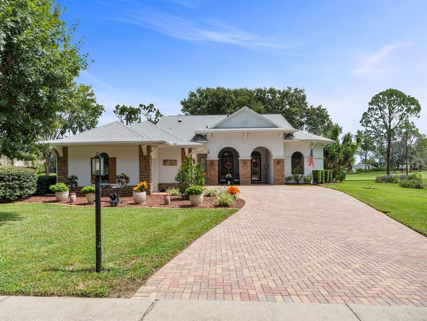 WOW,WOW,WOW... this country sheek home is ready for its new owners! Located on the 11th fairway of the Harbor Hills golf course, in the GUARDED GATE community.  4 bedrooms, 3 full baths, split plan home with an OVERSIZED 2 car garage and a SEPARATE golf cart garage space. UPGRADES GALORE, that is absolutely TURN KEY! As you enter the home notice the REAL HARDWOOD FLOORS, DOUBLE SIDED smokeless gas FIREPLACE. The chef's kitchen features CAFE appliances and a smart Samsung 4 door refrigerator. The upgraded lighting chandeliers have hidden fans in 5 of the rooms. NEW tankless water heater, ROOF is 2022, 3 HVAC units replaced 2020.  Florida room with SUMMER KITCHEN that includes GE monogram refrigerator, ELECTRIC shades on a remote, ceiling fans and 2 french air splitters. Front SCREENED porch,  WHOLE HOME generator, water softener and a transferable 4 year whole home warranty!! Shopping, restaurants are 10 minutes away in the fabulous Village Squares.  This home is a MUST see, make your appointment today!!