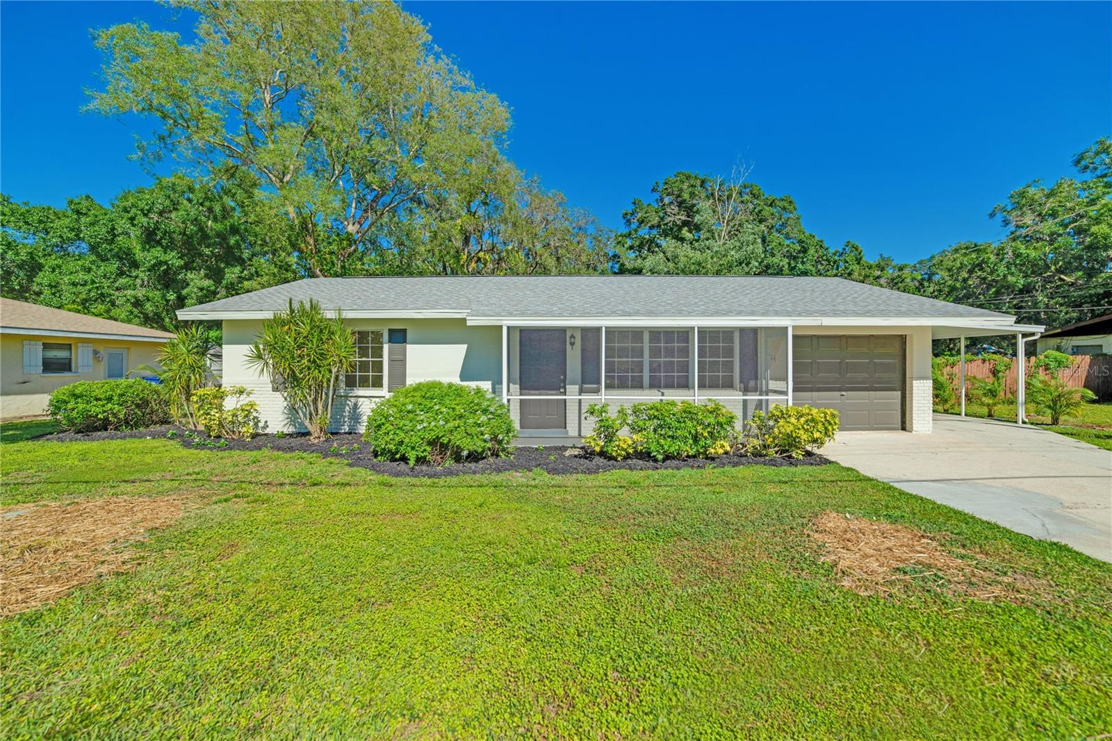 One or more photo(s) has been virtually staged. NO HOA, NO CDD, OVER A QUARTER OF AN ACRE, IN A PRIME LOCATION! ZONED FOR A DUPLEX, VALUE ADD OPPORTUNITY! Whether you're after a peaceful retreat or a savvy investor looking for cash flow... this home offers unlimited possibilities. As you enter the home you'll find a cozy living room space equipped with a fireplace. This area seamlessly blends in to the kitchen and the outside screened in porch. Just down the hallway is the 2 spacious bedrooms, both ready for a quick move in. A garage and carport offer covered parking areas. Outside in the large backyard you'll find a variety of mature Florida landscaping and plenty of room to roam on the large lot. There is a slab in the backyard that could be used for a basketball court, outside gazebo area, or even possibly for the addition of an ADU. Bring your toys with no HOA and plenty of space. Great potential for an AIRBNB in the 34212 zip code surrounded by all of the area has to offer. Kayak/ canoe launch and rentals are offered at the end of Hagle Park Rd. Rye preserve just down the road for camping and nature trails. Use your creativity to tap in to this potential, the garage can be converted in to a 3rd bedroom or studio unit to increase your return while the car port still offers a place for covered parking. Renderings are shown in the photos. Just outside of Lakewood Ranch this presents a great opportunity. The only property east of the interstate with a garage at this price point, don't miss it. East of I-75, no HOA, No CDD, over a quarter of an acre lot, 34212 zip code, garage, etc. This is a unique property in a top tier location, come see for yourself today!