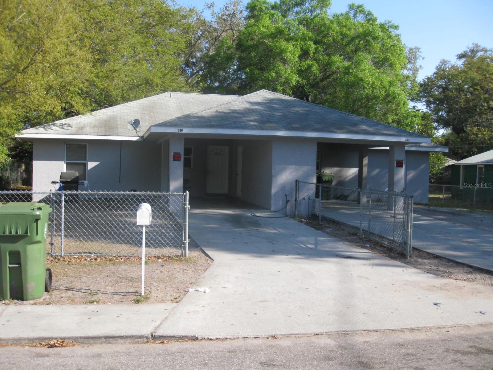 Welcome to 319 / 321 11th Avenue E Bradenton, an excellent investment opportunity with current strong income stream. This is a CBS built duplex with three bedrooms and two bathrooms on each side. No HOA fees or flooding worries in this location. The units are fully rented on annual leases, with potential for further increases of income. There are recent A/C systems, paint and tile floors throughout. Unit 321 has recent kitchen cabinets and counters. Each unit has a single carport, storage unit, rear porch, laundry room and fenced tree shaded yard. Central location with close proximity to downtown shopping, river walk, Manatee hospital and parks. This is a solid rental income property to be added to your rental portfolio and can be purchased with a second duplex at 420 / 424 11th Avenue E. MLS #A4654705. Call for info today. Agent is property Owner.