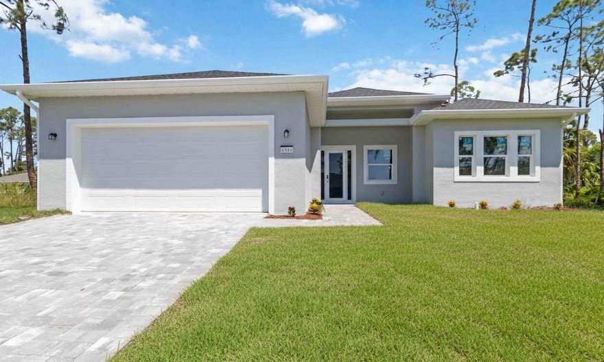 One or more photo(s) has been virtually staged. Step into your dream home in the vibrant heart of North Port, Florida! This brand-new construction features 3 generously sized bedrooms, 3 elegant bathrooms, and a dedicated home office—all nestled on nearly a quarter-acre lot with a beautiful newly installed fence. From the moment you walk through the door, you’ll notice the refined finishes throughout, including Luxury Vinyl Plank flooring, recessed lighting, and an abundance of natural light from well-placed windows. The open-concept layout flows effortlessly into a modern kitchen showcasing sleek shaker-style cabinets with soft-close hinges, high-end fixtures, and gorgeous Port White Quartz countertops—perfect for everyday living and entertaining alike. Designed for both comfort and efficiency, this home offers a serene, private setting with the benefit of well and septic, helping keep monthly utility costs in check. In the FULLY FENCED IN backyard, there’s plenty of space for outdoor living, a garden, or even a future pool.

Here’s the best part: Qualified buyers can receive up to $7,500 in closing cost assistance through an eligible lender. Plus, the builder includes a 2/10 Home Warranty for added peace of mind.

Located in a rapidly growing area of North Port, you’ll be close to parks, shopping, dining, and top-rated schools—while still enjoying the quiet charm of a residential neighborhood. Stylish, functional, and full of Florida warmth, this home is move-in ready and waiting for you to make it your own.