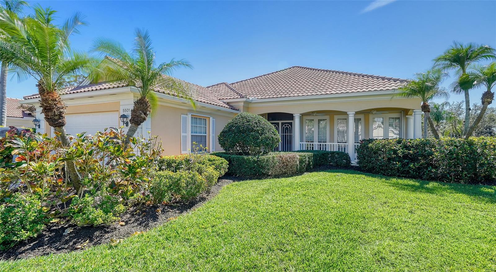 Multiple Offers Received. Highest and Best due 5:00pm March 8, 2024. AS IS Welcome to luxury living in the prestigious gated community of Village Walk! This stunning Carlyle model home offers unparalleled elegance and comfort, with every detail meticulously designed for modern living.
Boasting 5 bedrooms and 3 full baths, this spacious home spans over 2500 sq ft of living space. The 5th bedroom has been appointed as a home office, complete with multiple workstations, ideal for remote work or studying.
Step into the expansive living area, featuring an electric fireplace and light floor coverings throughout, including ceramic tile, luxury vinyl, and engineered hardwood. The kitchen is a chef's dream, with quartz countertops, soft-close drawers, and all-new appliances installed in 2023, including a refrigerator, microwave/convection oven, range, and oven.
The master suite is a private retreat, offering serene views of the heated swimming pool and lake. The ensuite bath features a luxurious shower, dual vanities, and a spacious walk-in closet.
Step outside to the patio, where you can relax under the retractable awning or take a dip in the pool while enjoying the picturesque lake views. The lanai was rescreened in 2022 with pet-proof screening in the lower portion, ensuring a safe and enjoyable outdoor experience.
This home is not just luxurious but also practical, with a new HVAC system installed in April 2023 and new storm shutters and doors installed in 2021 for added safety and efficiency.
Village Walk offers an array of amenities, including resort-style heated and cooled pools, 6 Har-Tru lighted tennis courts, pickleball, bocce ball, fitness center, and town center with a clubhouse and café.
Conveniently located near all that Sarasota has to offer, including beaches, shopping, dining, and the arts, with easy access to I-75, this home is the epitome of luxury living in Sarasota.
Furniture is available separately, making this home truly move-in ready. Don't miss out on this incredible opportunity to own a piece of paradise in Village Walk. Schedule your private tour today! Bedroom Closet Type: Walk-in Closet (Primary Bedroom).