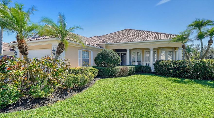 Multiple Offers Received. Highest and Best due 5:00pm March 8, 2024. AS IS Welcome to luxury living in the prestigious gated community of Village Walk! This stunning Carlyle model home offers unparalleled elegance and comfort, with every detail meticulously designed for modern living.
Boasting 5 bedrooms and 3 full baths, this spacious home spans over 2500 sq ft of living space. The 5th bedroom has been appointed as a home office, complete with multiple workstations, ideal for remote work or studying.
Step into the expansive living area, featuring an electric fireplace and light floor coverings throughout, including ceramic tile, luxury vinyl, and engineered hardwood. The kitchen is a chef's dream, with quartz countertops, soft-close drawers, and all-new appliances installed in 2023, including a refrigerator, microwave/convection oven, range, and oven.
The master suite is a private retreat, offering serene views of the heated swimming pool and lake. The ensuite bath features a luxurious shower, dual vanities, and a spacious walk-in closet.
Step outside to the patio, where you can relax under the retractable awning or take a dip in the pool while enjoying the picturesque lake views. The lanai was rescreened in 2022 with pet-proof screening in the lower portion, ensuring a safe and enjoyable outdoor experience.
This home is not just luxurious but also practical, with a new HVAC system installed in April 2023 and new storm shutters and doors installed in 2021 for added safety and efficiency.
Village Walk offers an array of amenities, including resort-style heated and cooled pools, 6 Har-Tru lighted tennis courts, pickleball, bocce ball, fitness center, and town center with a clubhouse and café. 
Conveniently located near all that Sarasota has to offer, including beaches, shopping, dining, and the arts, with easy access to I-75, this home is the epitome of luxury living in Sarasota.
Furniture is available separately, making this home truly move-in ready. Don't miss out on this incredible opportunity to own a piece of paradise in Village Walk. Schedule your private tour today! Bedroom Closet Type: Walk-in Closet (Primary Bedroom).