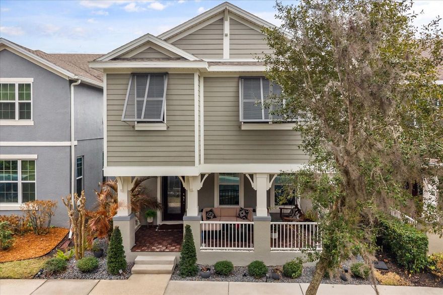 One of the very few opportunities currently available in highly desirable Winter Springs Village, this thoughtfully updated home offers a rare combination of condition, location, and accessibility within the community.

Positioned directly across from protected conservation on a quiet street, the home features a fully renovated kitchen with modern cabinetry, custom countertops, and stainless steel appliances. Luxury vinyl plank flooring runs throughout for a clean, cohesive look. Fresh exterior paint and refreshed landscaping enhance curb appeal and create a true move in ready presentation.

Solar panels are already installed, a valuable upgrade as electricity costs continue to rise. Outdoor living includes a welcoming front porch overlooking conservation and a private screened balcony off the primary suite. Overhead garage storage adds practical functionality.

HOA includes lawn maintenance plus access to the community pool, clubhouse, and playground. Walk or golf cart to Publix, Foxtail Coffee, local dining, and enjoy direct access to the Cross Seminole Trail and Central Winds Park.

Opportunities to enter Winter Springs Village at this level are limited.