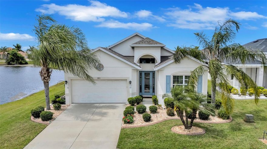 This 2018-built, southern-facing pool home in Cross Creek offers an exceptional setting on a premium oversized lot with impressive privacy. Positioned as the final home on the street with no rear neighbors and peaceful pond views along the side, the property enjoys abundant natural light throughout the day.

Spanning nearly 2,000 square feet, this 3-bedroom, 2-bathroom floor plan is highlighted by a bright, open-concept kitchen with quartz countertops and an expansive peninsula—perfect for casual dining or entertaining. The versatile layout includes French doors leading to a dedicated home office or third bedroom, while the primary suite offers two walk-in closets, a garden soaking tub, and direct access to the pool.

Designed for the Florida lifestyle, the screened-in pool area and covered lanai are set up for year-round enjoyment, complete with sunny southern exposure, a mounted TV, and custom pull-down shades.

This property also offers valuable peace of mind with a newer roof (2024), hurricane shutters, built-in garage storage, low HOA fees, and a location in Flood Zone X. For added convenience, the outdoor furniture, outdoor TV, washer, and dryer are all included.

Residents of Cross Creek enjoy access to a resort-style pool, dog park, and playgrounds, all just minutes from shopping, dining, and everyday essentials at Creekside Commons. This prime Parrish location offers an easy drive to Bradenton and Sarasota, the Gulf beaches, and a convenient commute to St. Petersburg and Tampa.