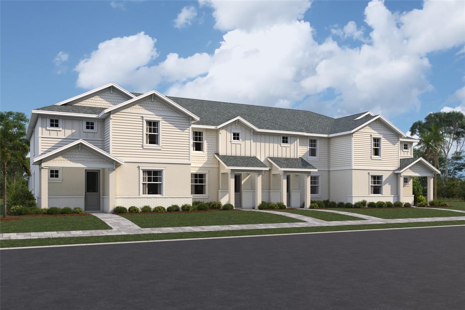 Pre-Construction. To be built. Welcome home to the Bay Harbor at Seaflower. At 1,706 square feet, this townhome features 3 bedrooms, 2.5 bathrooms, and a rear-load, 2-car garage.
Walking through the front door, you’re greeted by the spacious great room. Continue through the great room into the focal point of the main living space, the kitchen. For continual conversations and non-stop entertainment, spend your weekends whipping up some appetizers with your guests while watching football or kicking back in your favorite recliner after a long day.
Directly off the kitchen area, you’ll find the powder and laundry room.
Head out the back door and walk into your own personal oasis. The lush courtyard features a covered lanai that connects to the 2-car garage with easy access to world-famous beaches or nearby shops and dining. You will love living just minutes from all the action.
Head upstairs and find the luxurious owner’s suite and an additional 2 bedrooms. The light-filled owner’s suite features two light-filled windows, a walk-in closet, and a private owner’s bathroom. The other two bedrooms are side-by-side and share a second full bath with tub.