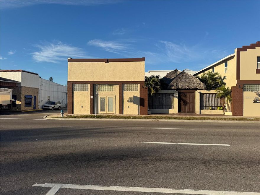 Prime commercial opportunity located at 1001 Manatee Avenue East in old downtown Bradenton, Florida. The property offers approximately 54 feet of frontage along Manatee Avenue East with excellent visibility and an AADT of approximately 22,500 vehicles per day. The site includes approximately 21 shared on-site parking spaces (with the property at 1007 Manatee Avenue) and is conveniently located minutes from Downtown Bradenton, US-41, and nearby residential neighborhoods. The property is zoned BR (Business/Residential) and T4-O (Transect 4 – Open) which support neighborhood-scale commercial, office, residential, and mixed-use development consistent with the City of Bradenton Comprehensive Plan. Uses and development standards are subject to City review and approval. Located in central Manatee County and near new multifamily development and just south of the Bradenton Riverwalk, this property presents a strong opportunity for owner-users or investors seeking a well-positioned commercial asset.  The property features an updated one-story building totaling approximately 2,100 square feet, currently configured as a place of worship and event venue. The space is well suited for a boutique, studio, shared workspace, or a variety of commercial or event-related uses. The interior includes multiple private rooms and one restroom. Located east of the building is a covered tiki hut measuring approximately 30’ x 70’ (±2,100 square feet), providing a courtyard-style event area. The property has a proven history of use for weddings, meetings, and private celebrations, with seating capacity for approximately 80 guests.The property at 1007 Manatee Avenue East is also available for sale.  Owner financing maybe available.