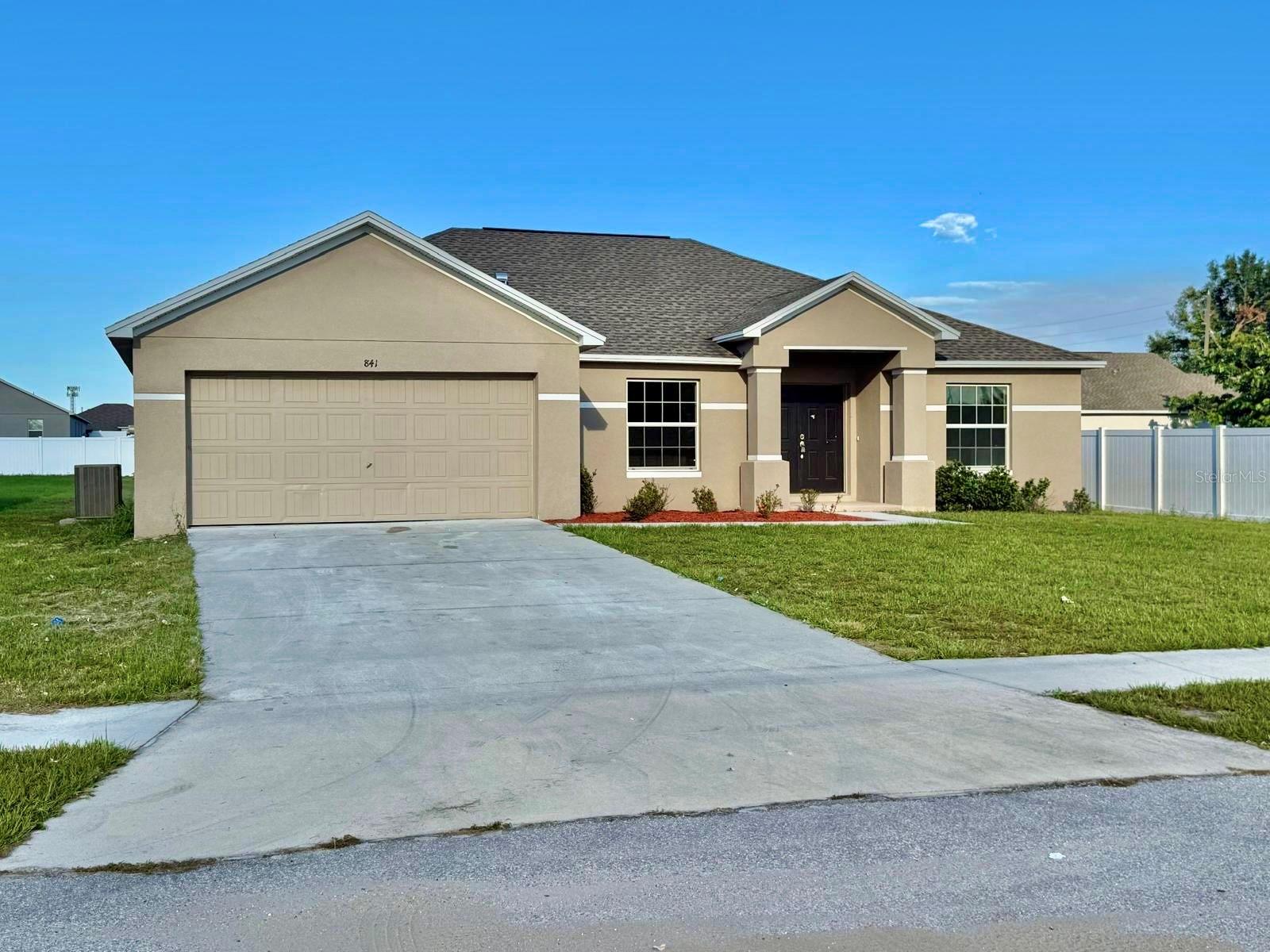 This renovated home is waiting for you! 2021 BUILD! Taking a look at this beautiful home you will see brand new porcelain tile that gives this home a bright and open look. The open floor plan brings so much light and space to the home! Walking in you will see an office space to the left. Amazing if you work at home or if you need extra space. The primary bedroom is very luminous and has a bathroom attached as well as his and hers closets. The bathroom has a stand-up shower as well as a bathtub. The guest rooms also have a great amount of space! Stepping outside there is a perfect yard with lots of space. The yard also includes a shed for storage.This home is only 5 Minutes away from downtown frostproof and shopping.It is also only 2 minutes from Lake Clinch! Perfect spot for these hot summer days! Don't miss out on this amazing opportunity!!