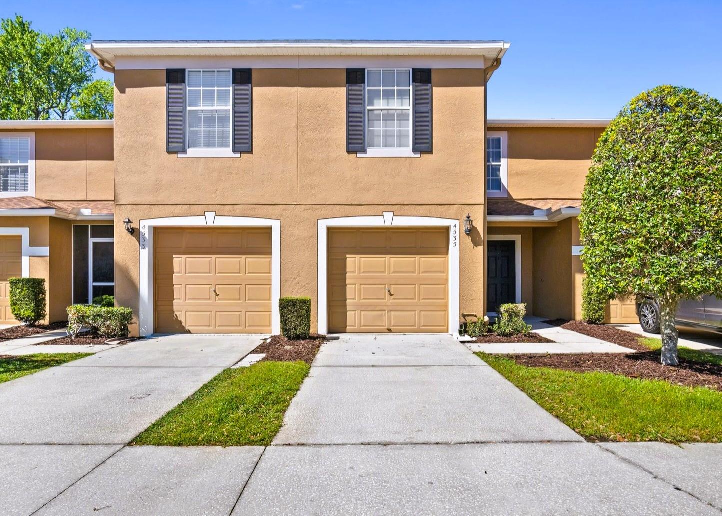 One or more photo(s) has been virtually staged. REDUCED OVER $40k!!! ANOTHER LOWER PRICE!
Includes a HOME WARRANTY INCLUDED!!! NEW MODERN Stainless Steel Appliances INCLUDED! NEW MODERN KITCHEN. Inspections have passed for a QUICK SALE! CLEAN and two-story townhouse located in the Edgewater community (close to shopping/highways and minutes from Tampa). 1,600 sf of living space, this 3-bedroom, 2.5-bath home includes a 1-car attached garage and features numerous. FULL OF UPGRADES. SEE VIDEO. MODERN UPGRADES throughout with a RE-DESIGNED KITCHEN. CLEAN. NEW PAINT. NEW SS APPLIANCES. NEW LAYOUT. MOVE IN READY! QUICK CLOSE. COMMUNITY POOL. SELLER MOTIVATED!
Fresh NEW PAINT and remodeled finishes that reflect true pride of ownership. OPEN-CONCEPT first floor with a spacious living and dining area with serene CONSERVATION and WATER VIEWS visible through sliding glass doors. The fully RE-DESIGNED & UPGRADED KITCHEN features brand-new appliances, sleek NEW countertops, modern NEW shaker-style cabinetry, under-cabinet lighting, and stylish tile flooring. Energy-efficient LED lighting is installed throughout, and the home features NO CARPET—just easy-to-maintain tile and laminate flooring.
Upstairs, you’ll find three generously sized bedrooms and two full bathrooms. The primary suite includes a large walk-in closet and a private en suite bath with dual vanities. A hallway laundry closet adds extra convenience. The secondary bedrooms provide ample closet space—perfect for families or those needing extra room for guests or a home office.
Enjoy peaceful mornings or relaxing evenings in the private backyard with tranquil conservation and water views. The community features a pristine pool, walking paths, and well-maintained common areas. Guest parking is available.
PRIME LOCATION! Close to the Tampa Premium Outlets, Wiregrass Mall, dining, schools, and medical facilities—with easy access to I-75—this home is perfect for those who value comfort, convenience, and community. Don't miss this chance to own this UPDATED townhome with NO CDD fees and very LOW HOA. MOVE-IN READY! JUST BRING YOUR BAGS.
