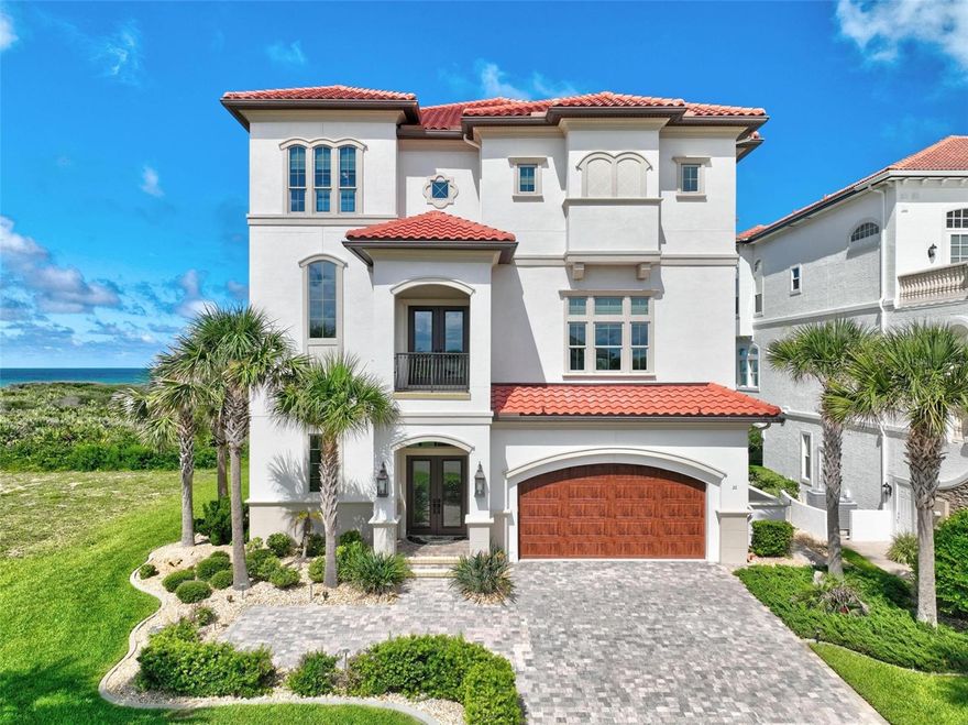 Introducing a stunning oceanfront home nestled within the exclusive Ocean Hammock gated community. This exquisite residence boasts breathtaking views of the Atlantic Ocean and pristine beaches, offering a perfect blend of luxury and tranquility.
Over 5000 square feet of meticulously designed living space, the home features unparalleled craftsmanship and elegant architectural details. The third-floor main living area is designed to maximize panoramic ocean views, providing a serene and picturesque setting for relaxation and entertainment.
 The home includes an elevator for easy access to all levels, a private beach walkover for direct beach access, and a private pool complete with a poolside kitchen, living room, and pass-through window for added convenience. A full bathroom is accessible from the pool area, enhancing the outdoor living experience.

For ultimate comfort, the home is equipped with a state-of-the-art Control 4 audiovisual system and an advanced security system, ensuring both entertainment and peace of mind. Practical features include two laundry rooms located on the second and third levels, adding to the home's functionality.

Every detail of this magnificent oceanfront home has been crafted to create an unparalleled living experience. Whether enjoying the private pool, entertaining in the outdoor living areas, or simply relaxing to the sound of waves, this residence offers the ultimate in luxury and comfort.  https://see.virtualopen.house/v/fQY4nJc