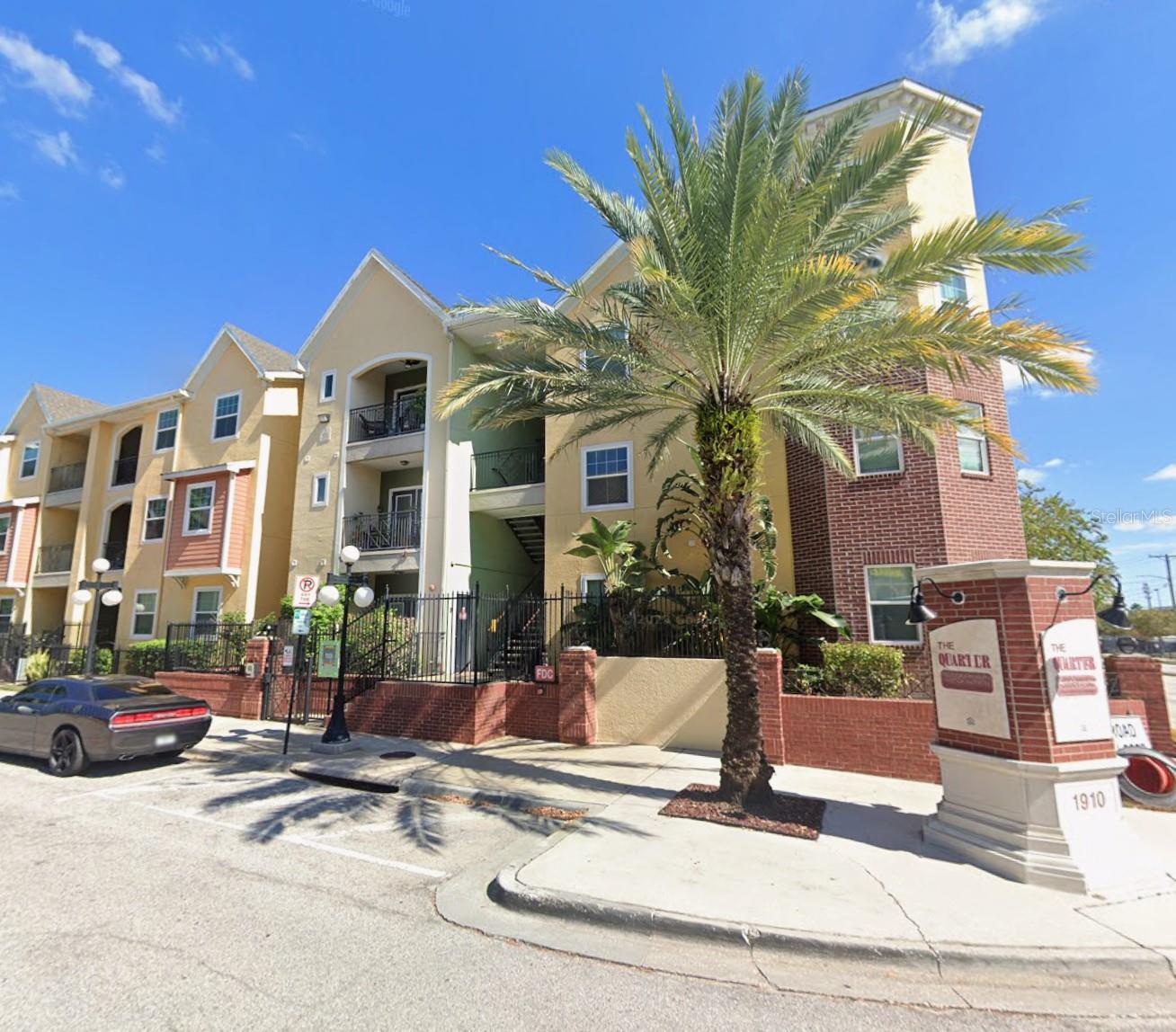 Move-in-ready 1-bed, 1-bath condo in *The Quarter at Ybor*, located in the heart of Historic Ybor City. This beautifully updated unit offers an open floor plan with new vinyl plank flooring, quartz countertops, and brand-new kitchen cabinets (rehab completed in 2025). A brand new electrical panel was installed in 2025. The kitchen features a breakfast bar and in-unit washer and dryer for added convenience. The spacious bedroom includes a walk-in closet, while the living room leads to a private covered balcony with an additional storage closet. The water heater was replaced in 2019.
Enjoy resort-style living in this gated community featuring two pools, a hot tub, fitness center, clubhouse, theater room, and multiple outdoor BBQ areas. One dedicated parking space is included. Just steps from 7th Avenue’s famous dining, shopping, and nightlife, and close to Tampa International Airport, St. Pete Beach, and the Buccaneers stadium. Easy access to downtown Tampa via the TECO trolley, Channelside, Sparkman Wharf, and major highways—offering the perfect blend of urban convenience and modern comfort.