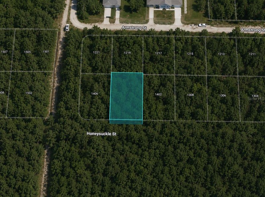Wooded residential lot in a quiet Sebring subdivision, offering privacy and investment potential. The property fronts Honeysuckle Street, a platted road that is currently heavily wooded and appears undeveloped, creating a secluded setting surrounded by natural Florida vegetation.

Cash purchase only. Buyer to verify access, zoning, utilities, and building requirements. Buyer pays all closing costs.