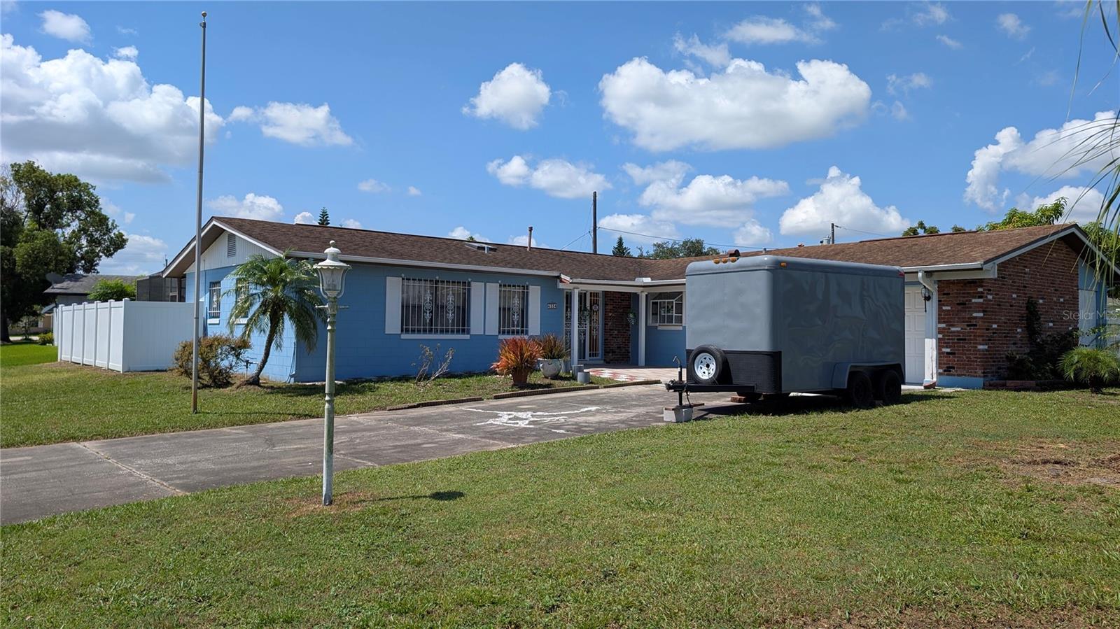 The Sky Lake subdivision is one of the most so after communities in Central Florida. This well built home has a 4 bedrooms, 2 full bath with a living room dining room combo and a Kitchen with a dining room area. This home is well kept and lots of upgrades was done by the new owner. The home has a gig Mother-in-Law suite with 1 bedroom, living room with Kitchenette and bath. The Mother-in-Law suite has a private entrance and access to the pool. The home sits on a corner lot.