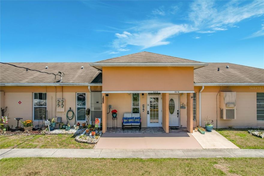Welcome to refined lakefront living in Lake Wales at 523 Club Circle. This beautifully updated 1-bedroom, 1-bath villa offers an inviting blend of style and comfort within the sought-after Lakeshore Club community. Inside, soaring beamed ceilings create an airy feel, while rich wood cabinetry and a sleek glass backsplash elevate the kitchen space. The spa-inspired bathroom has been thoughtfully renovated, and a custom Murphy bed adds both function and elegance for overnight guests. An all-season room extends your living space, leading to an oversized screened lanai where tranquil lake views set the tone for relaxed mornings and peaceful evenings. Residents enjoy a low-maintenance lifestyle with HOA-covered essentials and access to resort-style amenities, including a pool, fitness center, clubhouse, and marina on Lake Walk-In-Water. Ideally located near shopping, dining, and major roadways, this villa offers a perfect blend of serenity and convenience. Move in ready.