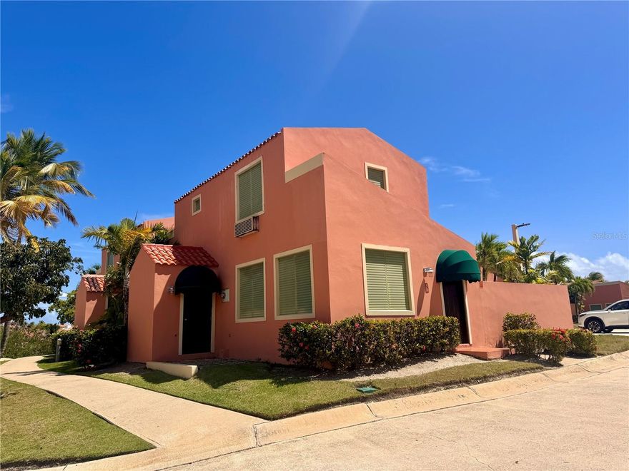 Discover this spacious 3-bedroom, 3-bathroom, two-story villa with a private terrace, designed for comfort and style. Enjoy two assigned parking spaces plus a golf cart space, access to a resort-style clubhouse and pool, and the security of 24/7 gated living. Pet-friendly, fully equipped, and furnished—ready for you to move in. Located just steps from the beach, dining, and the marina, this villa offers the perfect blend of convenience, leisure, and coastal charm. Your Palmas del Mar retreat awaits!