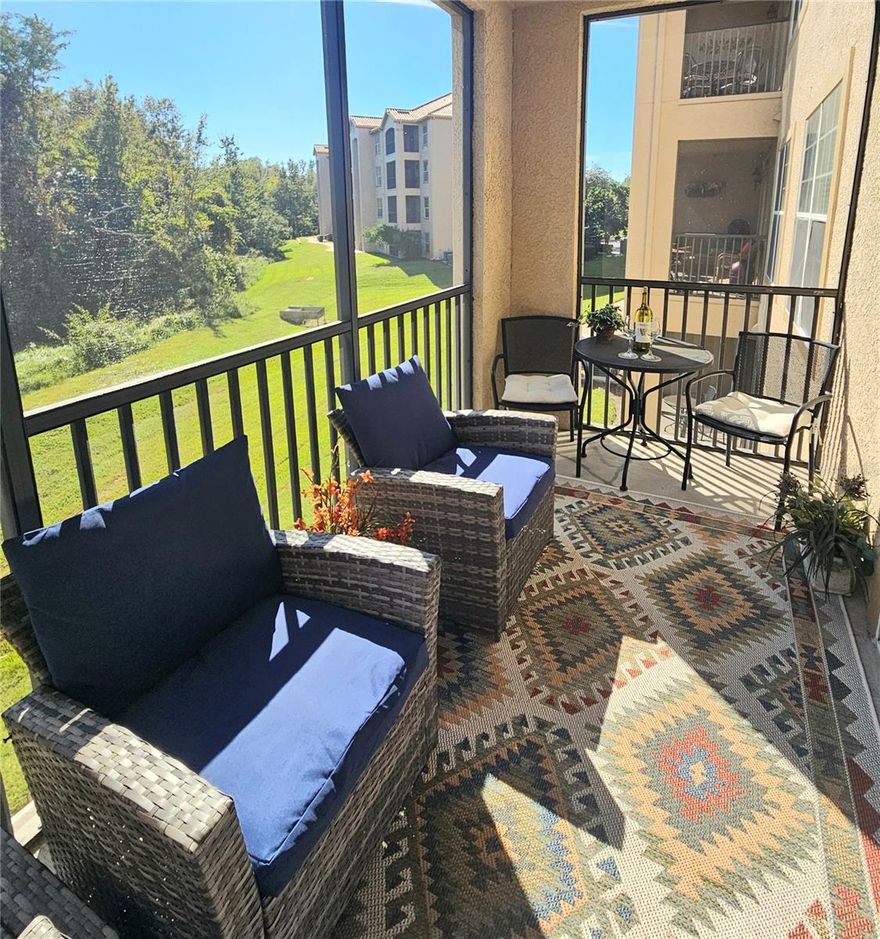!Motivated Seller! Seller is offering assistance toward the buyer's closing costs, creating an outstanding opportunity for both homeowners and investors.
Welcome to this beautifully maintained and fully furnished 2-bedroom, 2-bathroom condominium located in Building 4 of the highly desirable Tuscana Resort at ChampionsGate, close to Disney and the best attractions. Whether you are looking for a vacation home, a primary residence, or an income-producing investment property, this turnkey condo offers exceptional value, flexibility, and location.
One of the unique advantages of this property is that the listing agent is an Airbnb and vacation rental specialist who can provide guidance, training, and professional consultation to help the new owner successfully operate the property as a short-term rental and maximize its income potential.
Inside, you'll find a bright and inviting open-concept floor plan featuring elegant laminate flooring, comfortable carpeted bedrooms, tasteful furnishings, updated décor, fresh paint, and a brand-new air conditioning system. The private screened balcony overlooks peaceful wooded views, providing the perfect place to relax and enjoy Florida living.
The spacious Primary Suite features an en-suite bathroom and a generous walk-in closet, while the split-bedroom layout offers privacy and comfort for family members and guests.
Fully furnished and move-in ready, this property is zoned for short-term, mid-term, and long-term rentals, making it an excellent investment opportunity in one of Central Florida's most sought-after locations.
Residents and guests enjoy resort-style amenities including a heated pool and spa, fitness center, private movie theater, clubhouse, and 24-hour gated security. Conveniently located just minutes from Walt Disney World, Universal Studios, SeaWorld, championship golf courses, shopping, dining, and major highways.
Don't miss this opportunity to own a beautiful property in the heart of ChampionsGate while benefiting from seller incentives and expert Airbnb guidance. Schedule your private showing today