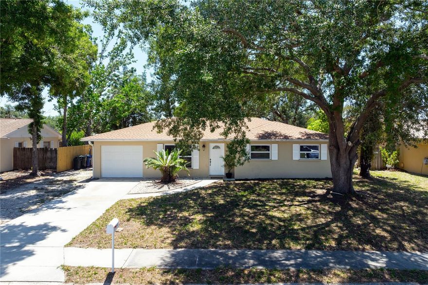 Tucked away on a quiet street in a convenient central Sarasota location, this beautifully updated home offers the perfect combination of comfort and freedom with NO CDD or HOA fees. You’ll appreciate the mature trees, fresh exterior paint, and extra side parking pad with plenty of room for an RV, boat, or additional vehicles.~~~~~~~~~~~~~~~~~~~~~~~~~~~~~~~~~~~~~~~~~~~~~~~~~~~~~~~~~~~~~~~
Inside, the home has also been freshly painted and features tile flooring throughout. The brand new kitchen is a standout with gorgeous quartz countertops, all new stainless steel appliances, and a clean modern design perfect for everyday living and entertaining. ~~~~~~~~~~~~~~~~~~~~~~~~~~~~~~~~~~~~~~~~~~~~~~~~~~~~~~~~~~~~~~~~~~~~~~~~~~~~~~~~~~~~~~  ........Both bathrooms have also been tastefully updated, while the brand new water heater and 3-year-old roof add peace of mind for years to come.
One of the most unique features of this home is the large screened-in lanai under roof truss — not an aluminum add-on — offering the potential to easily convert it into additional living space or a spacious family room. Step outside to enjoy the fenced backyard with mature landscaping and a backyard storage/work shed perfect for hobbies, tools, or extra storage.~~~~~~~~~~~~~~~~~~~~~~~~~~~~~~~~~~~~~~~~~~~~~~~~~~~~~~~~~~~~~~~~~~~~~~~~~~~~~~~~~
~~If you’ve been searching for a move-in ready Sarasota home with upgrades already done, room for your toys, and no extra fees, this one deserves a closer look.
