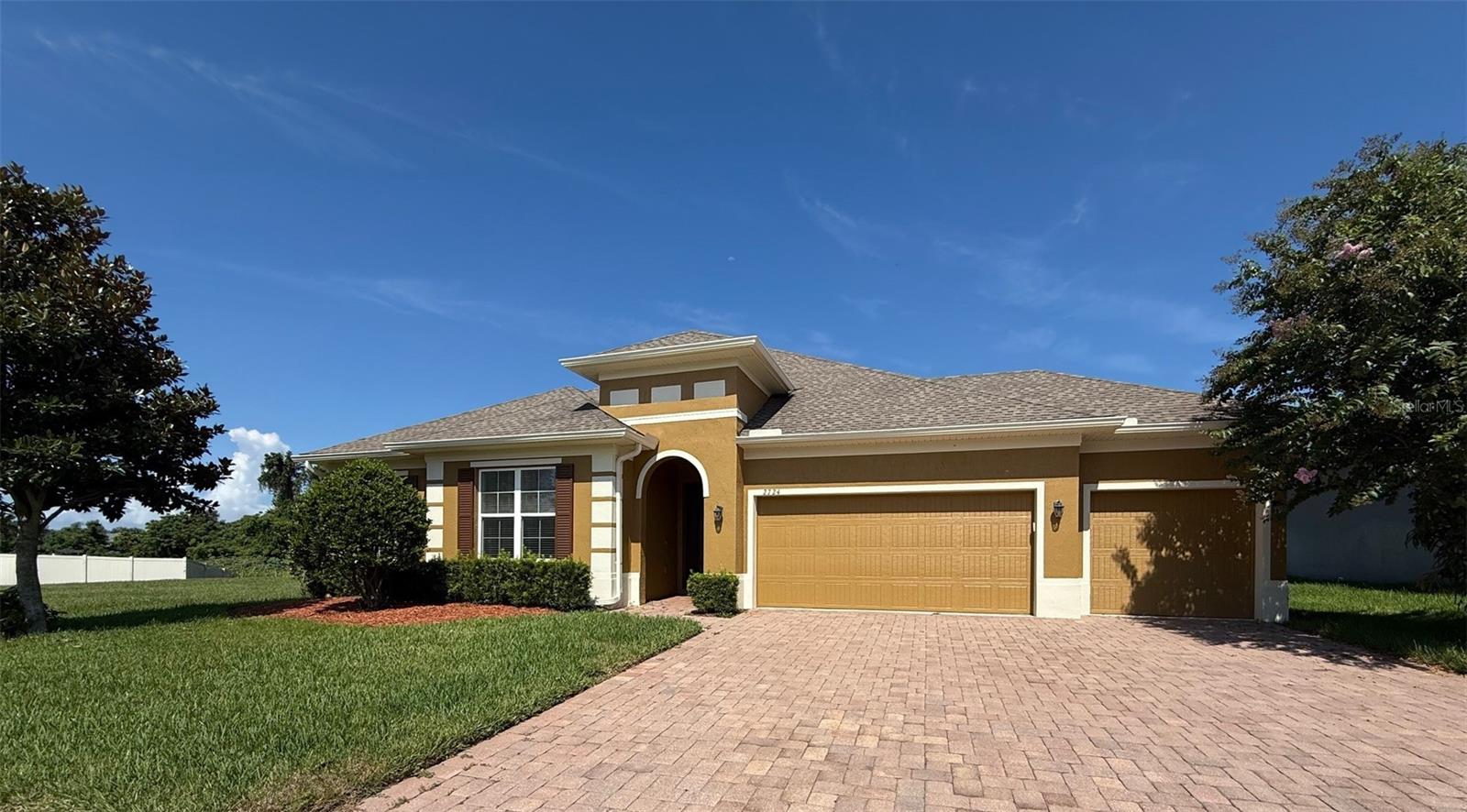 Step into this beautifully appointed 4-bedroom, 3.5-bathroom home located in the gated Eagles Landing Phase 3 of Westyn Bay, Ocoee. With nearly 2,900 square feet of thoughtfully designed space, this move-in-ready residence features soaring ceilings, abundant natural light, and a versatile layout that includes a private den or home office.
The gourmet kitchen is a true showstopper—complete with an oversized granite island, double ovens, and sleek stainless-steel appliances—perfect for hosting and everyday living. Two spacious primary suites offer ultimate flexibility, ideal for multi-generational households or guest accommodations.
Relax in the screened-in patio overlooking tranquil surroundings, and enjoy modern conveniences like a three-car garage, smart thermostat, security system, and freshly painted interior and exterior.
One pet up to 50 lbs is welcome (additional fees apply). No smoking permitted. Lawn care is included in the rent.
As a resident of Westyn Bay, you'll have access to a wealth of resort-style amenities: clubhouse, pool, splash pad, tennis and basketball courts, soccer field, fishing pier, and scenic bike trails. All just minutes from Publix, Starbucks, and major highways.
This home offers the perfect blend of comfort, sophistication, and community—don’t miss your chance to make it yours. (This house is also being offered for sale, but once a lease is signed it will be removed from the sales market)