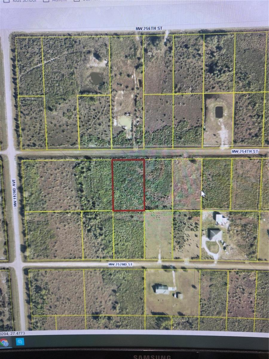 Following from State Rd 98 turn North onto NW 176th Ave. Make a left onto NW 240th St. Make a right onto NW 192nd Ave/Peavine Trail. Make a right onto NW 254nd St. The Property is 4th lot on the right.
Following from US-441 S turn west onto NW 240th St. Make a right onto NW 192nd Ave/Peavine Trail. Make a right onto NW 254nd St. The Property is 4th lot on the right.