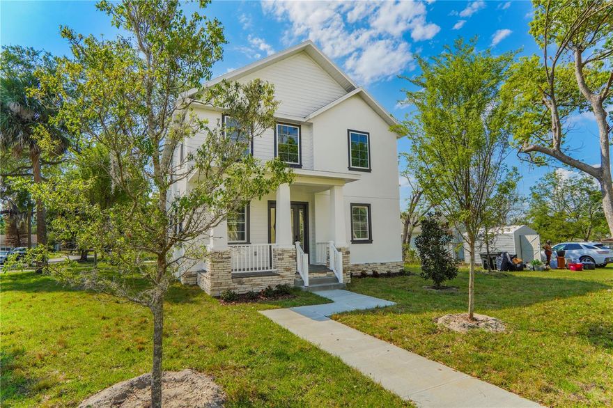 Welcome to this beautifully crafted custom-built two-story home in the highly desirable Town of Oakland—offering the perfect blend of quality construction, modern design, and small-town charm with NO HOA.
The thoughtfully designed floor plan features all main living areas on the first floor, including a spacious living room, dining area, and a well-appointed kitchen with high-quality appliances. French doors open to the back porch, and both front and back porches are finished with pavers. Additional highlights include a 2-car garage and generous storage under the stairs.
Upstairs offers a versatile family room/bonus space, three secondary bedrooms with walk-in closets, and a full bath with built-in shelving and a tub. A convenient laundry closet adds functionality. The primary suite, located at the rear of the home, features a custom walk-in closet, dual sink vanity, and a large walk-in shower. The home showcases high-end finishes throughout, including luxury vinyl plank flooring and porcelain tile in the bathrooms.

Ideally located in the heart of Oakland, just minutes from the West Orange Trail, Downtown Winter Garden, Plant Street Market, and the Lake Apopka boat ramp—offering easy access to shopping, dining, and outdoor recreation.
A rare opportunity to own a meticulously built home in one of Central Florida’s most desirable areas!