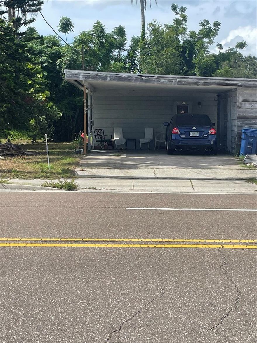 Lot is 48.5' X 117'. Located approximately 5 miles to Siesta key Beach, 2 miles to hospital, shopping, and schools. Home is a tear down although owner occupied.  Public Water, Public sewage, and electric are connected.