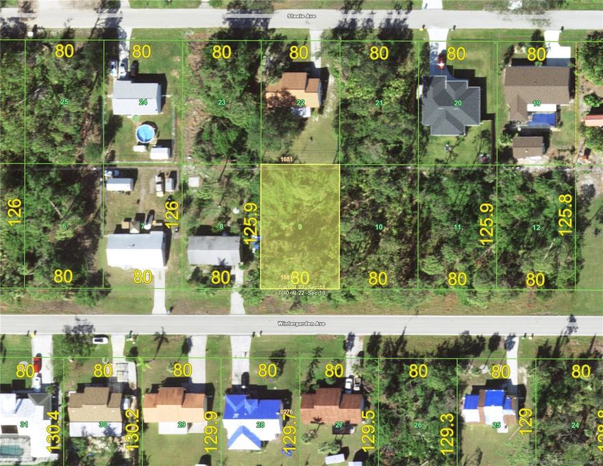 PORT CHARLOTTE - Great location for a non-Deed Restricted area (Lot 9), with excellent access to I-75, US 41 (Tamiami Tr), shopping, boating, marinas, schools, ball park;  There are (2) other (side by side) lots FOR SALE -- Lots 11 & 12, on 18122 Wintergarden and 18130 Wintergarden for $16,500 each also.  Great investment for all 3 lots at a great price!  Town water available.