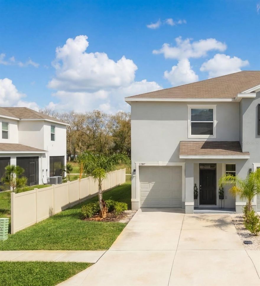 COME AND SEE THIS BEAUTIFUL and modern upgraded concrete block 3-bedrooms 2.5 bathrooms townhouse with a loft and a one car garage townhome located in the Union Park community in Wesley Chapel. Located in highly rated school zone, walking distance to Union Park Charter Academy. The property offers an open floor plan, smart home features, a one-car garage, and access to resort-style amenities, making it attractive for first-time buyers, families, or investors seeking rental income.
 The master bedroom includes an en- suite with double vanity and 2 walk in closets, one of which has upgraded custom shelving and drawer system. On the second floor you will also have 2 additional bedrooms, an additional bathroom, bonus room/loft and the laundry.  Spectrum cable, high speed internet, exterior maintenance is included with the HOA. Amenities in Union Park include basketball courts, lap pool, resort style swimming pool, gym, trails, splash pad, dog park, and playground.
Conveniently located near Wiregrass Mall, Tampa Premium Outlets, AdventHealth Wesley Chapel hospital, SR-56 and I-75 for commuting to Tampa.