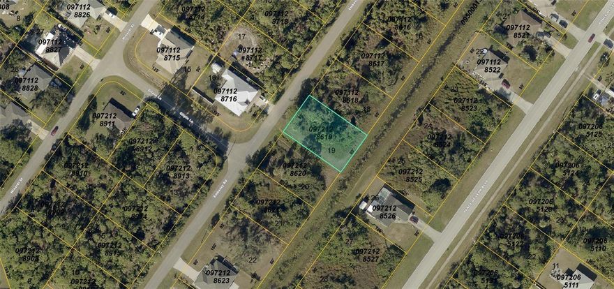 Discover the perfect canvas for your dream home in the heart of North Port! This spacious 10,000 sq ft vacant lot on Embassy Rd offers endless possibilities for building in a serene residential setting. Zoned R1 for low-density residential use, it's ready for your custom single-family vision—complete with low flood risk in Zones X and X500 for peace of mind.
Nestled in the desirable Port Charlotte Sub 26 subdivision, this prime parcel is ideally positioned near top amenities: just minutes from pristine beaches in Venice, Englewood, and Boca Grande; world-class golf courses; vibrant shopping and dining; scenic parks; and Wellen Park, home to Atlanta Braves Spring Training. Enjoy easy access to waterways for boating adventures and major routes for effortless commuting.
Priced to sell with a scrub jay mitigation fee of $3,400 (builder restrictions apply—clearing limited until permit), this lot represents exceptional value in a growing SWFL community. Don't miss your chance to create your Florida paradise!