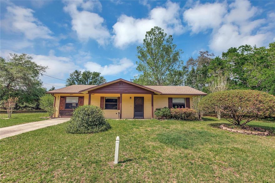 Uncover the charm of this 2-bedroom, 2-bathroom home, ideal for investors and first-time homebuyers alike. With 1323 square feet of customizable space, including a versatile bonus room from a garage conversion, this property is a blank canvas waiting for your personal touch. Built with concrete block and stucco and enhanced with a newly upgraded (2018) roof, it's a solid choice for any renovation project.

Featuring a screened-in back porch for leisurely Florida living and a handy storage shed, this home is nestled on a quiet private road, offering a peaceful retreat. The adjacent lot is under separate ownership and currently available for sale presenting additional possibilities for expansion or extra outdoor space.

This home is a perfect find for those searching for an "investment opportunity" or "starter home" in Inverness, blending the peacefulness of a rural setting with the convenience of nearby local amenities.  One or more photos have been virtually staged.